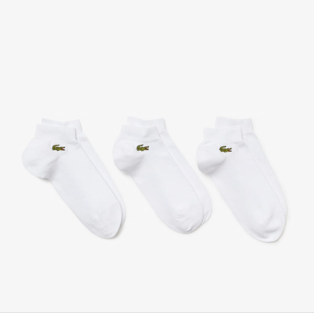 Lacoste Men's 3-Pack Sport Socks-Unisex SIZE US 10-12-NWT